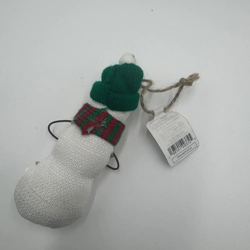 Assorted Christmas Ornament Lot Flocked‎ Santa Snowman Stocking Bells Decor NEW